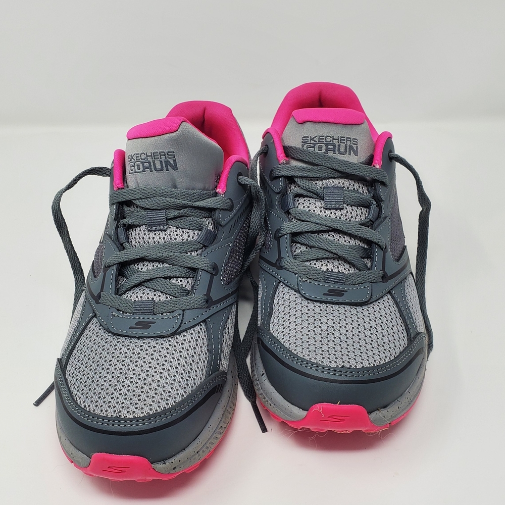 Skechers Gray and Pink Athletic Shoes
